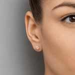 Martina Hamilton Seashore | Solid Gold with Diamonds Stud Earrings