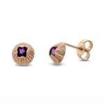 Martina Hamilton Seashore | Solid Gold with Semi Precious Gemstone Stud Earrings