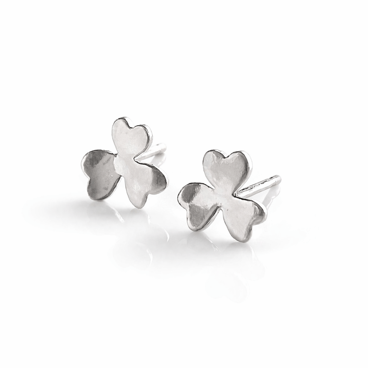 Martina Hamilton Shamrock | Sterling Silver Stud Earrings