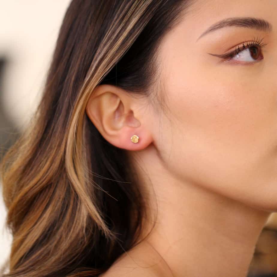 Martina Hamilton Shell Cone | 9ct Solid Gold Stud Earrings Petite