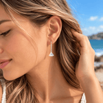Martina Hamilton Shell Cone | Sterling Silver and 22ct Gold Plated Drop Earrings Long Medium