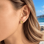 Martina Hamilton Shell Cone | Sterling Silver and 22ct Gold Plated Stud Earrings Small