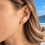 Martina Hamilton Shell Cone | Sterling Silver and 22ct Gold Plated Stud Earrings Small