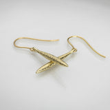 Martina Hamilton Síoda | 9ct Solid Gold Drop Earrings Small