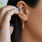 Martina Hamilton Síoda | 9ct Solid Gold Drop Earrings Small