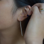 Martina Hamilton Síoda | Sterling Silver Drop Earrings Large