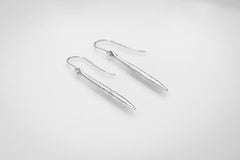 Martina Hamilton Síoda | Sterling Silver Drop Earrings Medium