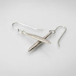 Martina Hamilton Síoda | Sterling Silver Drop Earrings Small