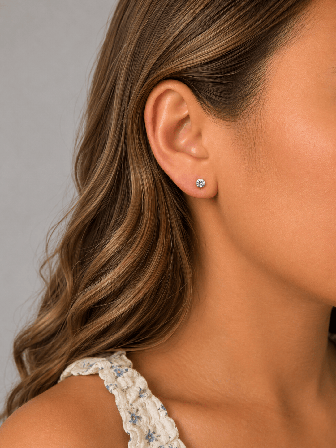 Martina Hamilton Snowdrop | Sterling Silver Stud Earrings Petite