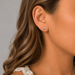 Martina Hamilton Snowdrop | Sterling Silver Stud Earrings Petite