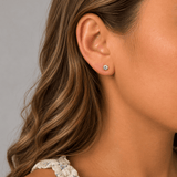 Martina Hamilton Snowdrop | Sterling Silver Stud Earrings Petite