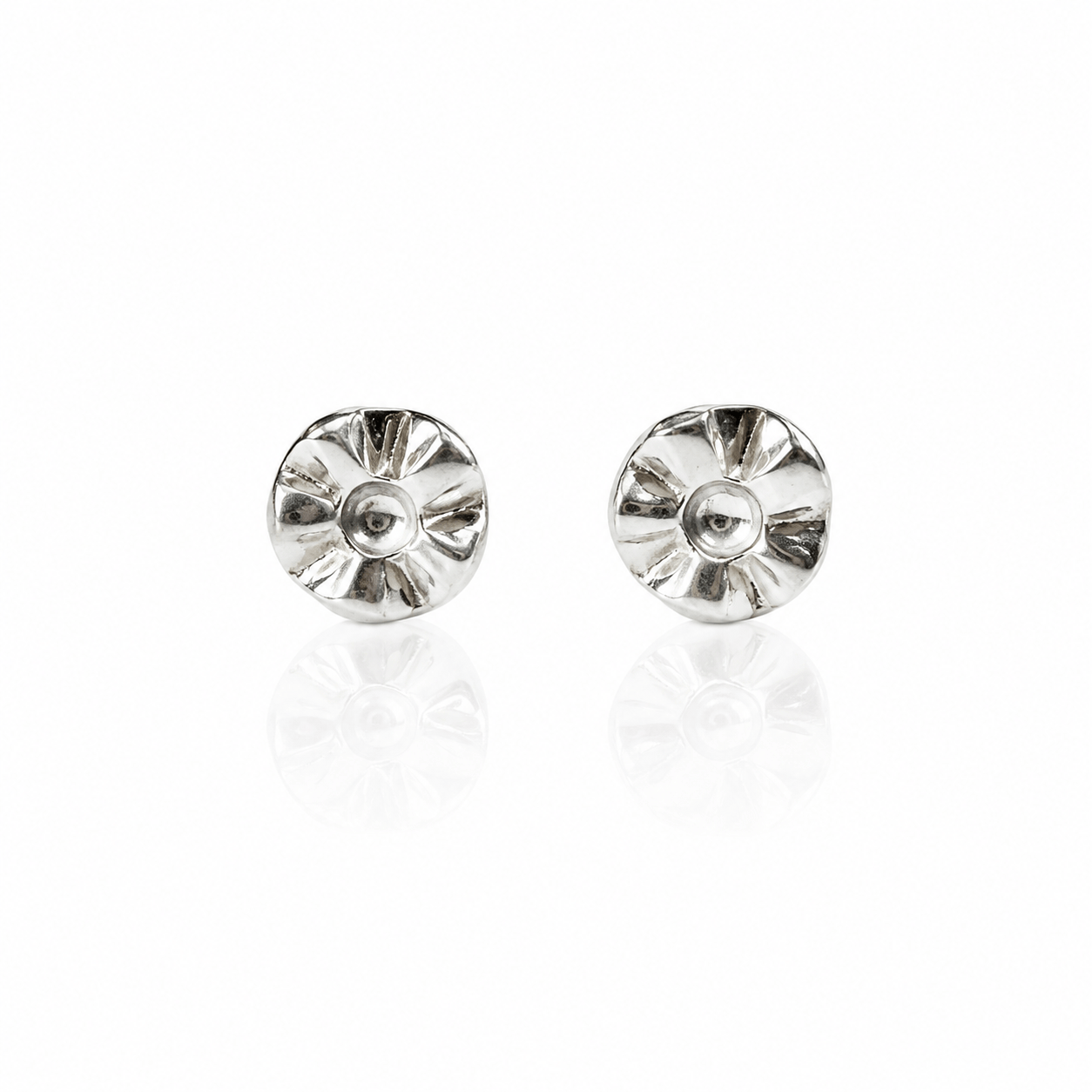Martina Hamilton Snowdrop | Sterling Silver Stud Earrings Petite
