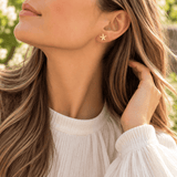Martina Hamilton Star Flower | 9ct Solid Gold Stud Earrings Petite