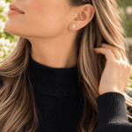 Martina Hamilton Star Flower | Sterling Silver Stud Earrings Petite