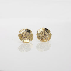 Martina Hamilton Wild Irish Rose | 9ct Solid Gold Stud Earrings Medium