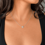 Martina Hamilton 2 Bell Chain Forget Me Not | Sterling Silver and Pearl Pendant Medium