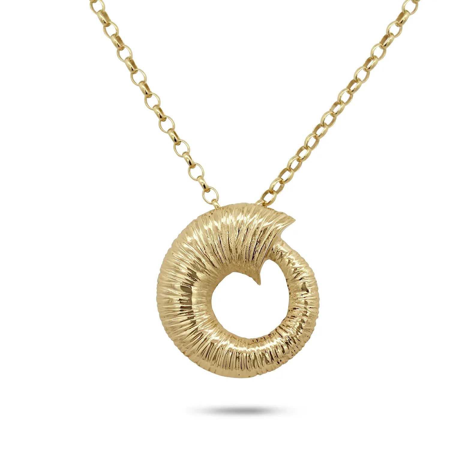 Martina Hamilton Croí Sliogán | 9ct Solid Gold Pendant Medium