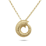 Martina Hamilton Croí Sliogán | 9ct Solid Gold Pendant Medium