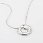 Martina Hamilton Croí Sliogán | Sterling Silver Pendant Large
