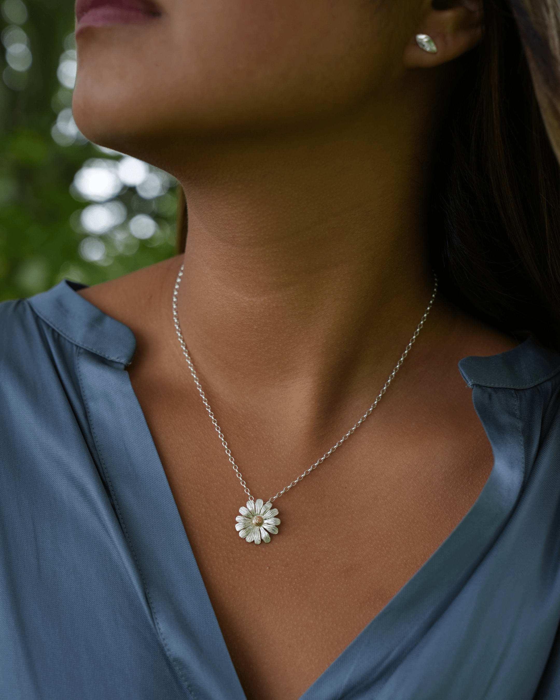Martina Hamilton Daisy | Sterling Silver and 22ct Gold Plated Pendant