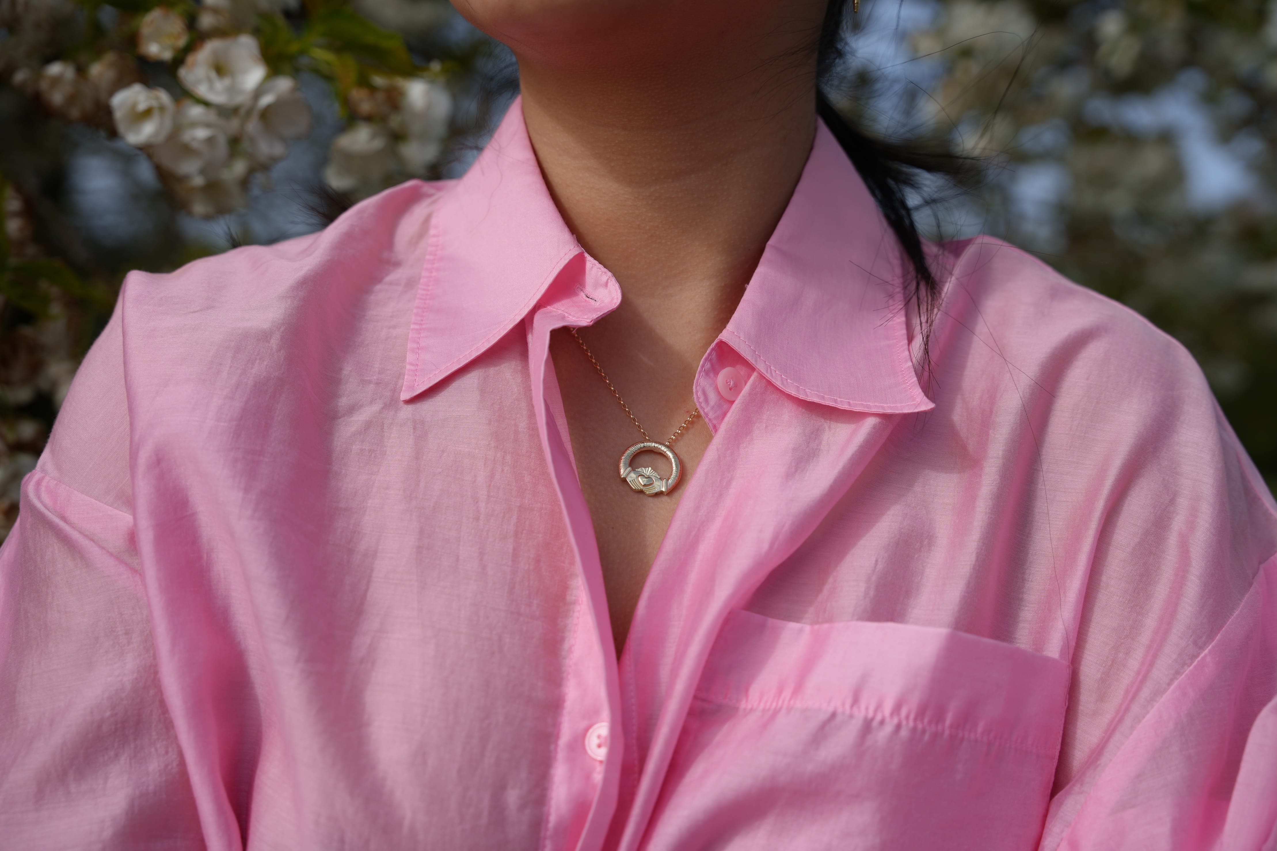 Martina Hamilton Ériu | Claddagh Necklace Solid 9ct Gold