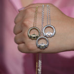 Martina Hamilton Ériu | Claddagh Necklace Sterling Silver with Solid 9ct Gold Heart