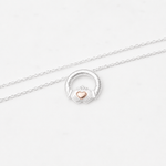 Martina Hamilton Ériu | Claddagh Sterling Silver with Solid Rose Gold Heart Pendant