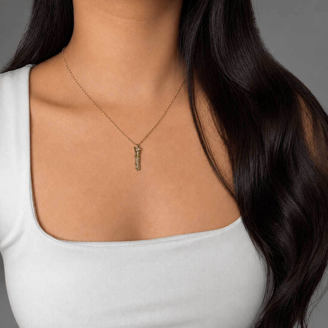 Martina Hamilton Forget Me Not | 9ct Solid Gold Ogham Grá Love Pendant