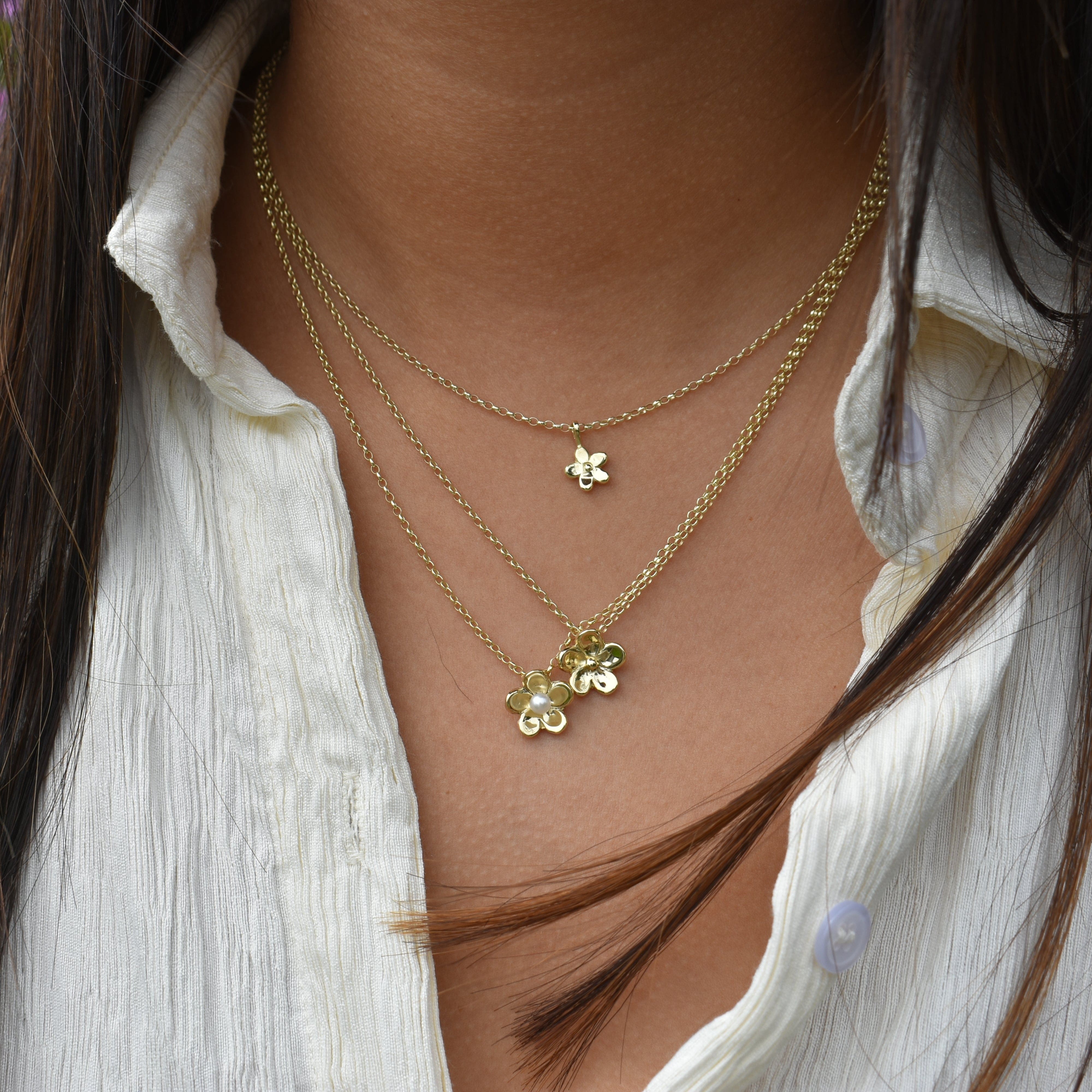 Martina Hamilton Forget Me Not | 9ct Solid Gold Pendant Petite
