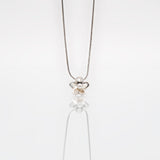 Martina Hamilton Forget Me Not | Sterling Silver and Pearl Pendant Large