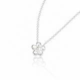 Martina Hamilton Forget Me Not | Sterling Silver and Pearl Pendant Medium