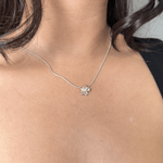 Martina Hamilton Forget Me Not | Sterling Silver and Pearl Pendant Medium