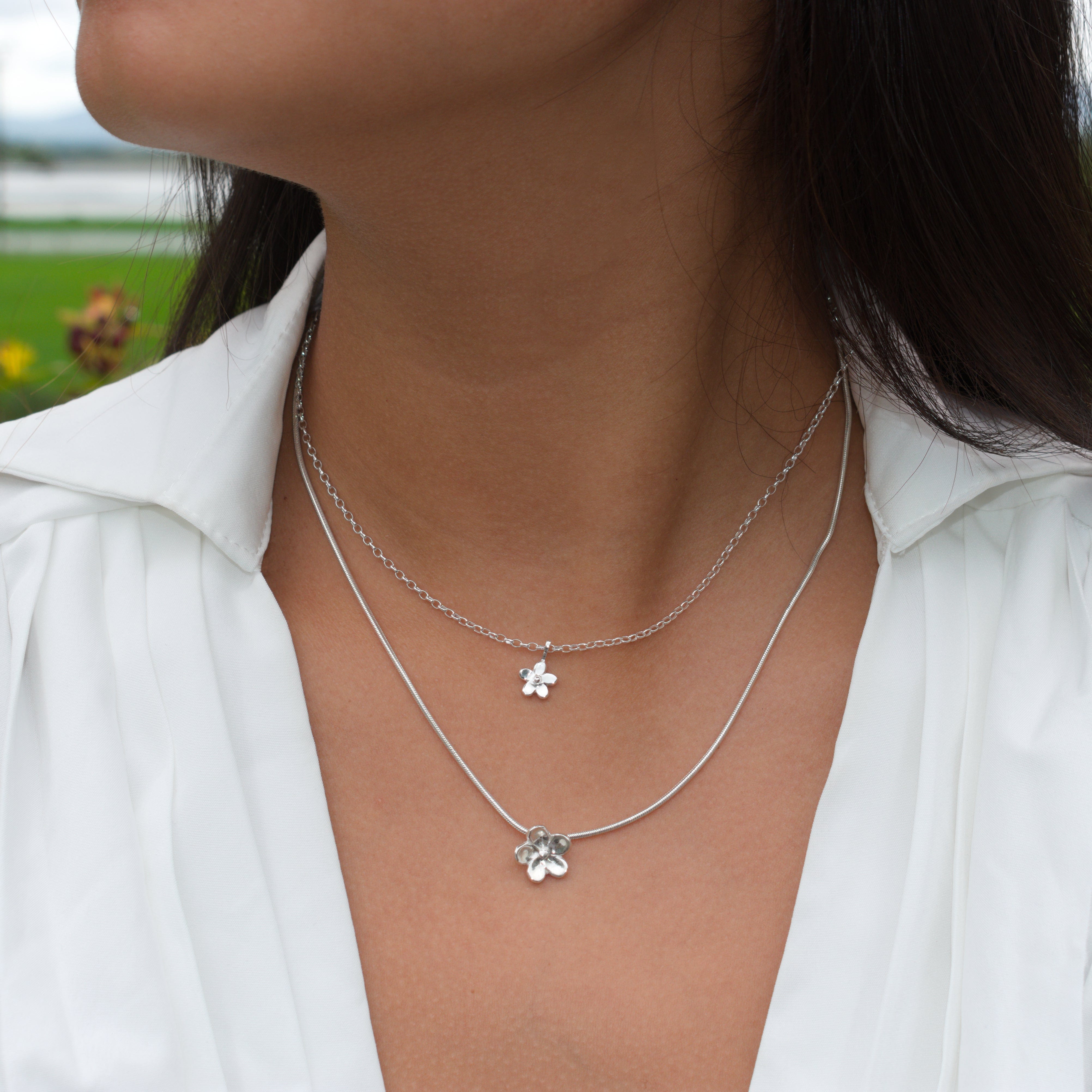 Martina Hamilton Forget Me Not | Sterling Silver Pendant Petite