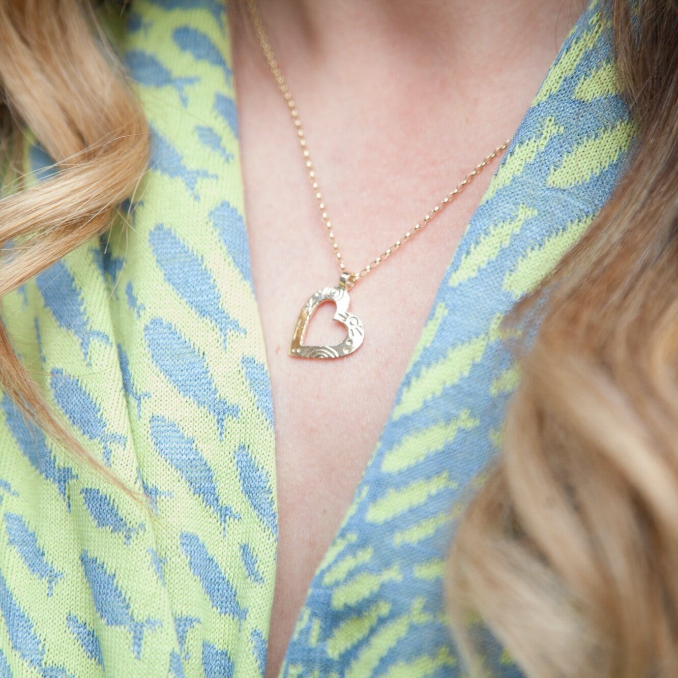 Martina Hamilton Heaven | 9ct Solid Gold Heart Pendant Medium