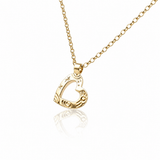 Martina Hamilton Heaven | 9ct Solid Gold Heart Pendant Small