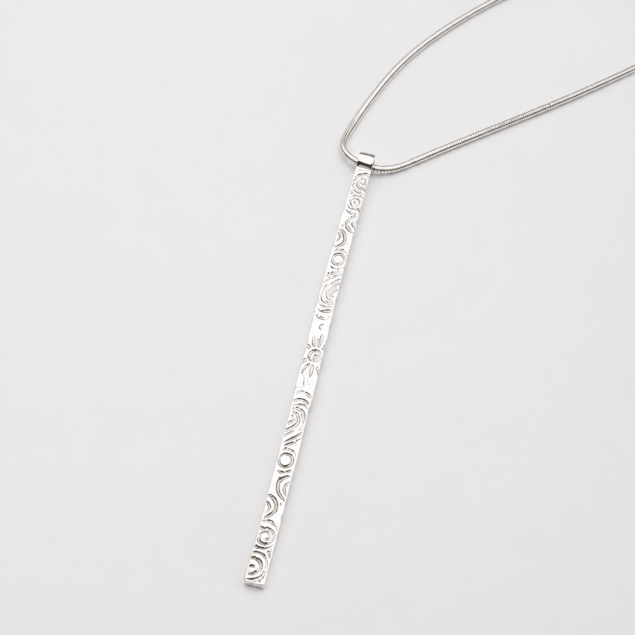 Martina Hamilton Heaven | Sterling Silver Bar Pendant Signature