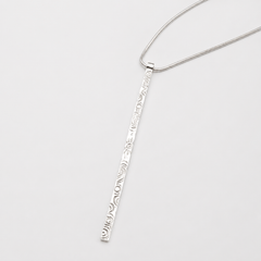 Martina Hamilton Heaven | Sterling Silver Bar Pendant Signature