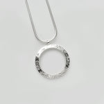 Martina Hamilton Heaven | Sterling Silver Circle Pendant Large