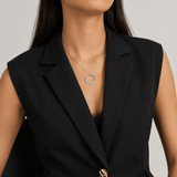 Martina Hamilton Heaven | Sterling Silver Circle Pendant Large