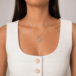 Martina Hamilton Heaven | Sterling Silver Circle Pendant Large