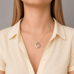 Martina Hamilton Heaven | Sterling Silver Circle Pendant Medium