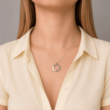 Martina Hamilton Heaven | Sterling Silver Circle Pendant Medium