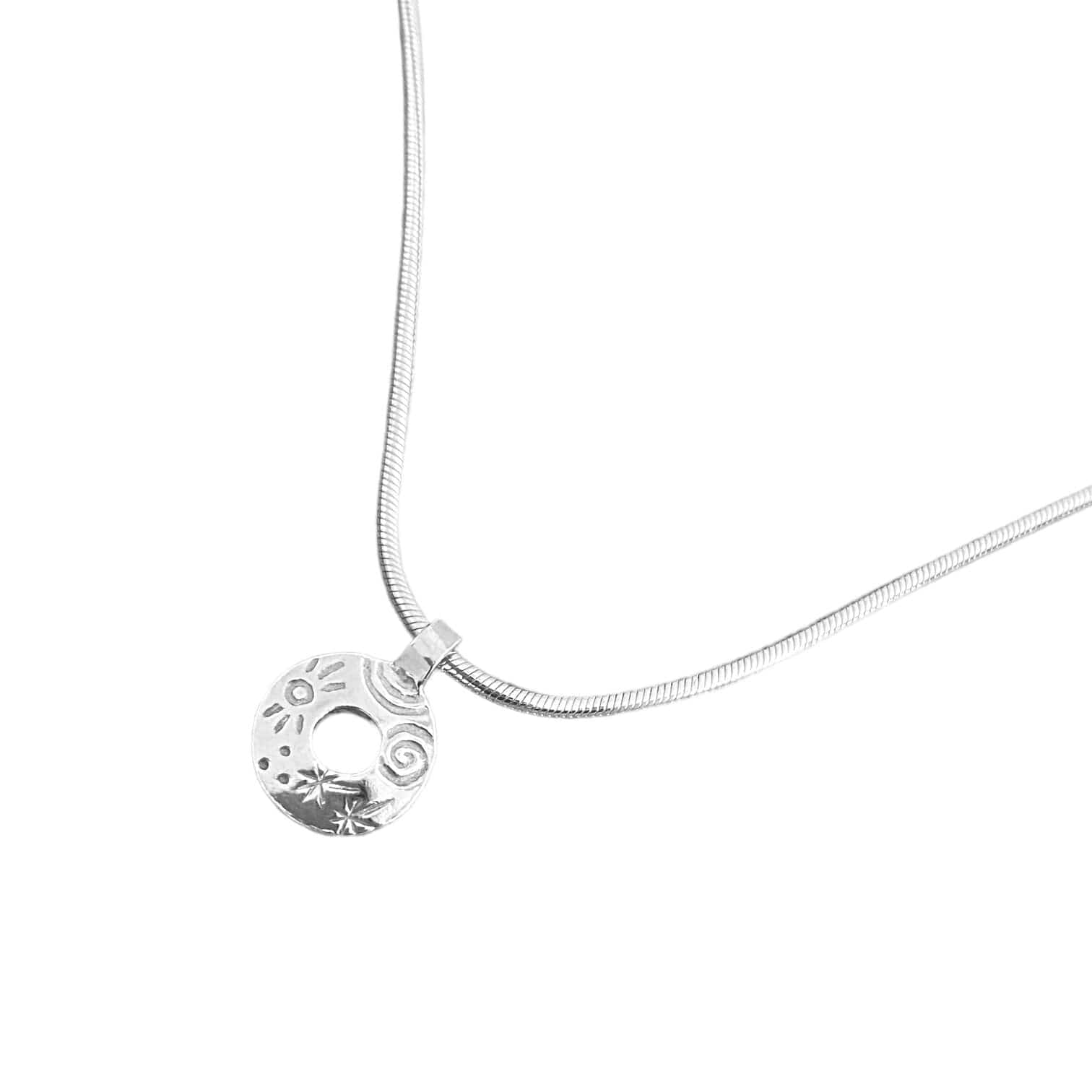 Martina Hamilton Heaven | Sterling Silver Circle Pendant Small
