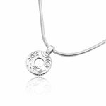 Martina Hamilton Heaven | Sterling Silver Circle Pendant Small