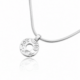 Martina Hamilton Heaven | Sterling Silver Circle Pendant Small