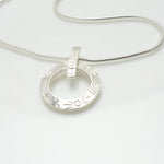 Martina Hamilton Heaven |Sterling Silver Circle with Bar Pendant