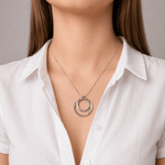 Martina Hamilton Heaven | Sterling Silver Double Circle Pendant Large