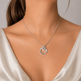 Martina Hamilton Heaven | Sterling Silver Double Circle Pendant Small