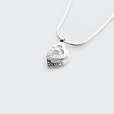 Martina Hamilton Heaven | Sterling Silver Double Heart Pendant Small