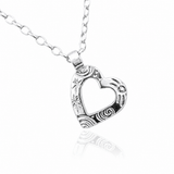 Martina Hamilton Heaven | Sterling Silver Heart Bell Chain Pendant Small